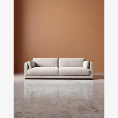 Marks & Spencer Swoon Crushed Velvet 3 Seater Sofa Cream