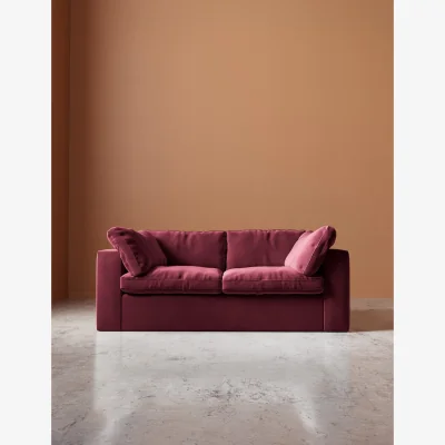 Marks & Spencer Swoon Velvet 2 Seater Sofa Burgundy
