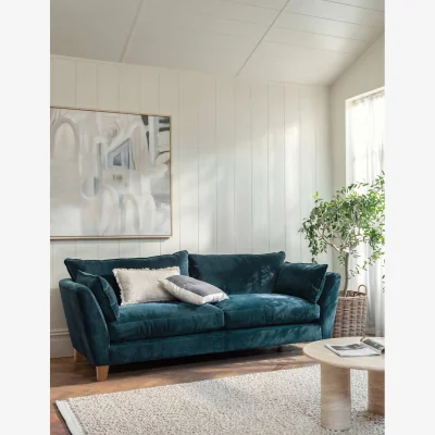 Marks & Spencer BARKER AND STONEHOUSE Irving Chenille Grand 4 Seater Sofa Blue