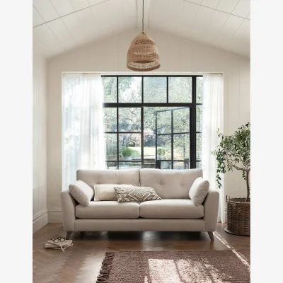 Marks & Spencer BARKER AND STONEHOUSE Ellis Fabric Extra Large 3 Seater Sofa Ecru