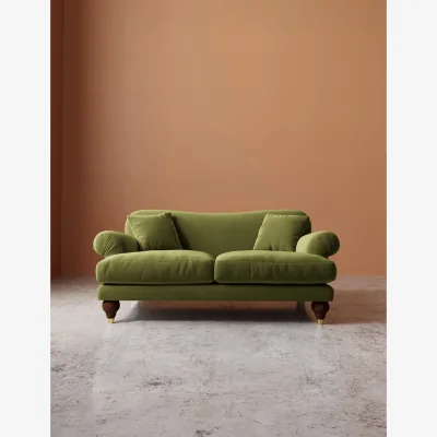 Marks & Spencer Swoon Willows Easy Velvet 2 Seater Sofa Green
