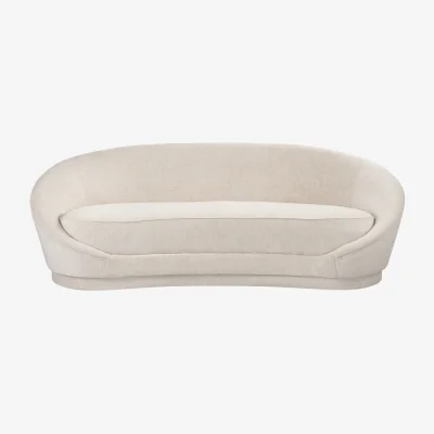 My Furniture Selini Three Seat Sofa – Light Taupe Chenille
