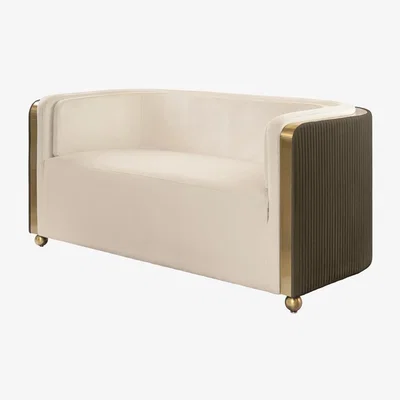 My Furniture Ozman Two Seat Sofa – Chalk/Mink