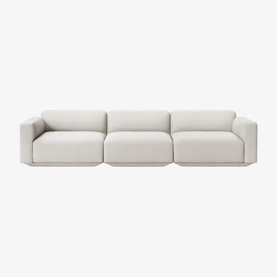 Made in Design Develius D Straight sofa textile beige / 4 seats - L 309 cm - &tradition