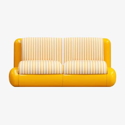 Made in Design T4 OUTDOOR 2-seater outdoor sofa composite material yellow - UMA OBJECTS