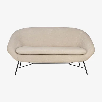 Made in Design Barrow Straight sofa textile white / L 141 cm - Ethnicraft