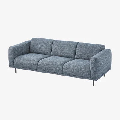 Made in Design Teddy XL Straight sofa textile blue / L 218 cm - Pols Potten
