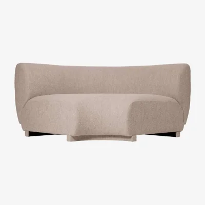 Made in Design Rico Modular sofa  textile beige / 90° wide angle Unit - UK version - Ferm Living