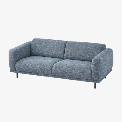 Made in Design Teddy Straight sofa textile blue / L 206 cm - Pols Potten