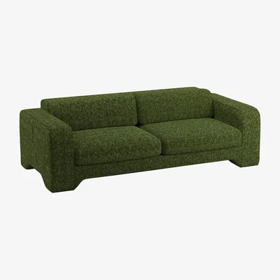 Made in Design Straight sofa Giovana textile / L 230 cm - 3 seats / Chenille velvet - POPUS EDITIONS