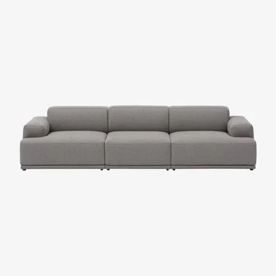 Made in Design Straight sofa Connect Soft n°1 textile / 3 seats - 3 modules / L 288 cm - Muuto