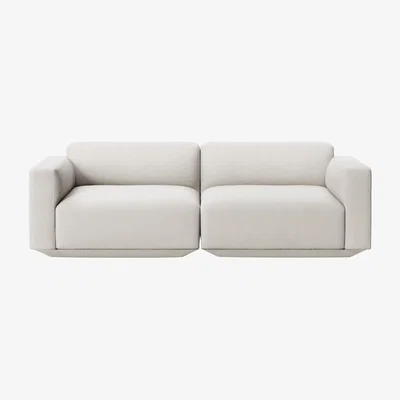 Made in Design Develius A Straight sofa textile beige / 3 seats - L 220 cm - &tradition