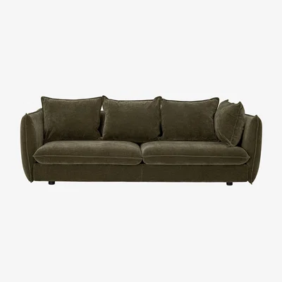 Made in Design Austin Straight sofa textile green / L 228 cm - Velvet - Bloomingville