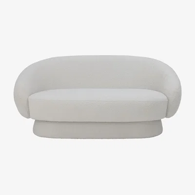 Made in Design Ted Straight sofa textile white / Bouclé fabric - l 160 cm - Bloomingville
