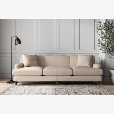 Nkuku Nkuku Deni Sofa | Make To Order | Super Grand | Recycled Cotton Natural
