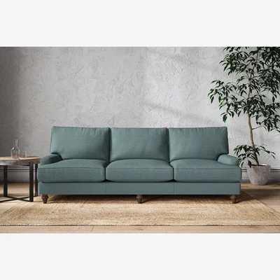 Nkuku Nkuku Marri Sofa | Make To Order | Super Grand | Recycled Cotton Airforce