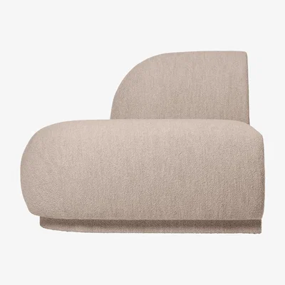 Nordic Nest Ferm Living Rico open sofa module L Soft bouclé-natural