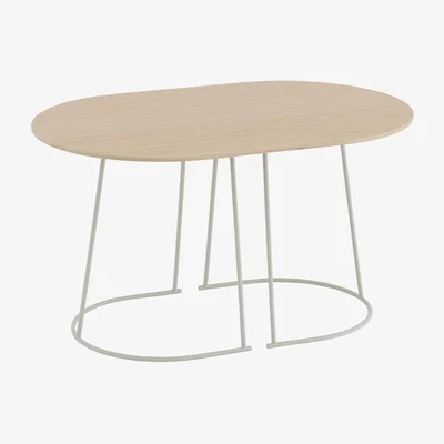Nordic Nest Muuto Airy sofa table S Lacquered oak veneer-off white