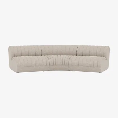 Nordic Nest Muuto Coltre modular sofa Configuration 4 turf-sand 3-seater