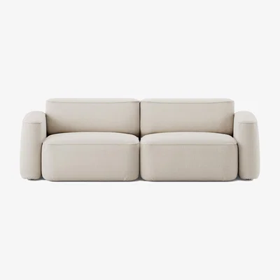 Nordic Nest Massproductions Patch 2.5-seater sofa Linara 05 Porridge