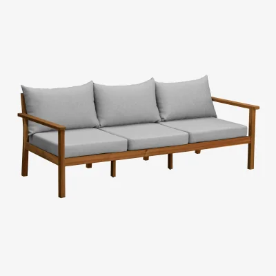 Nordic Nest 1898 Stockaryd sofa 3-seater teak/light grey