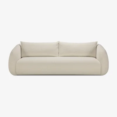 Nordic Nest Ethnicraft Contour sofa Chalk 3 seater
