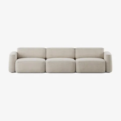 Nordic Nest Massproductions Patch 3-seater sofa Spiral 21 Chalk