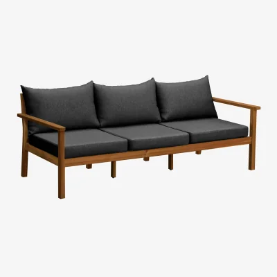 Nordic Nest 1898 Stockaryd sofa 3-seater teak/dark grey
