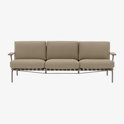 Nordic Nest Muuto Settle 3-seater sofa Ribbed Weave 5 Taupe