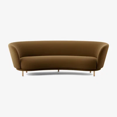 Nordic Nest Massproductions Dandy 3-seater sofa Black oak - Kirkby Design Spiral - 23 Monochrome