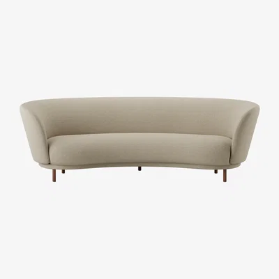 Nordic Nest Massproductions Dandy 3-seater sofa Walnut-Ecriture 240