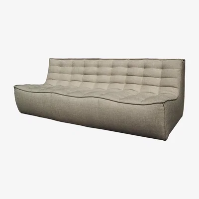 Nordic Nest Ethnicraft N701 sofa 3 seater sofa Fabric beige