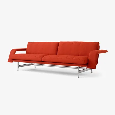 Nordic Nest &Tradition Meantime AV31 3-seater sofa Pol. aluminium-Fiord 0571