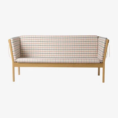 Nordic Nest FDB Møbler J149 sofa Fabric red-lacquered oak 3-seater