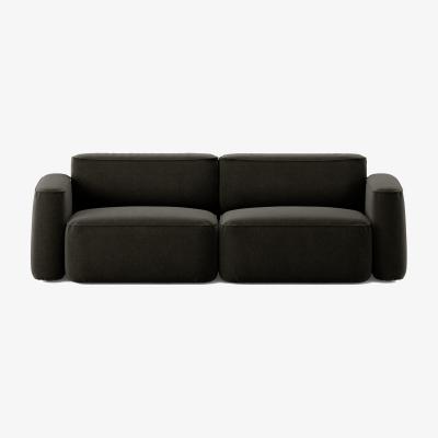 Nordic Nest Massproductions Patch 2.5-seater sofa Linara 90 Espresso