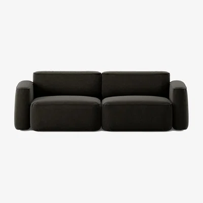 Nordic Nest Massproductions Patch 2.5-seater sofa Linara 90 Espresso