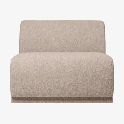 Nordic Nest Ferm Living Rico sofa module center Soft Bouclé Natural