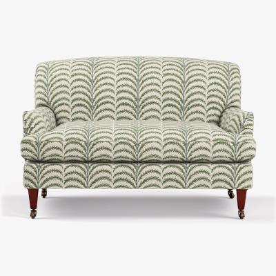 OKA OKA, Coleridge 2-Seater Sofa with Fixed Areca Linen Cover - Putting Green, Sofa
