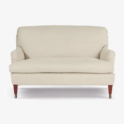 OKA OKA, Coleridge 2-Seater Sofa with Fixed Linen Cover - Natural, Sofa