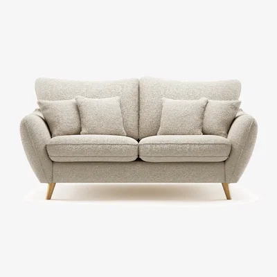 Oak&More Palma Natural Chenille Fabric 2 Seater Sofa
