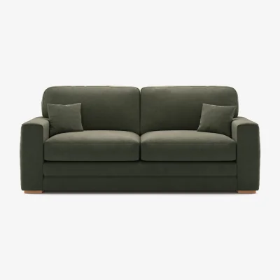 Oak&More Madden Pewter Fabric Three Seater Sofa