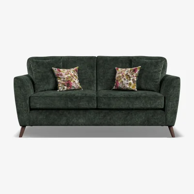 Oak&More Naples Emerald Velvet 3 Seater Sofa