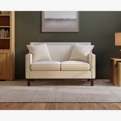 Oak&More Chartwell Ivory Linen 2 Seater Sofa