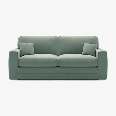 Oak&More Madden Blue Fabric Three Seater Sofa