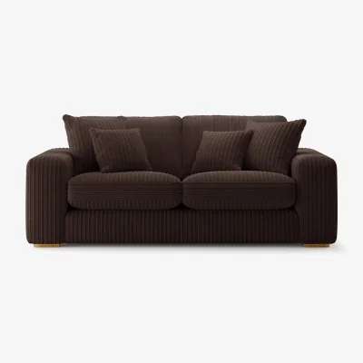 Oak&More Milan Chocolate Fabric 2 Seater Sofa