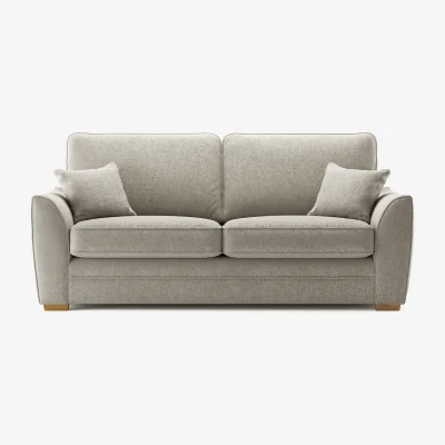 Oak&More Bella Stone Fabric 3 Seater Sofa