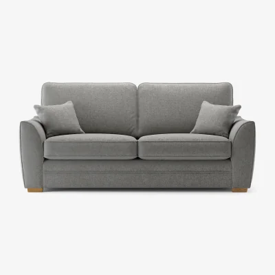 Oak&More Bella Grey Fabric 3 Seater Sofa