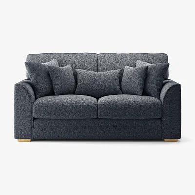 Oak&More Jasper Navy Chenille Fabric 2 Seater Sofa