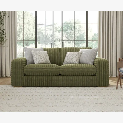 Oak&More Milan Fern Green Fabric 2 Seater Sofa
