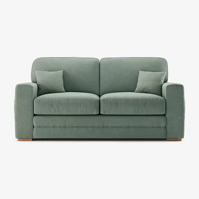 Oak&More Madden Blue Fabric Two Seater Sofa